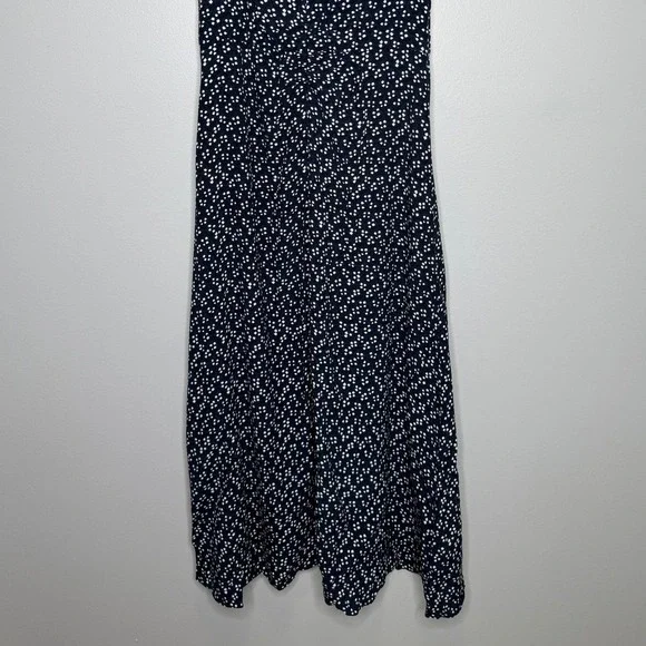 Diane Von Furstenberg Emma Crepe-Blend Midi Dress Size 8 Tie Shoulder Sleeveless - Picture 10 of 11